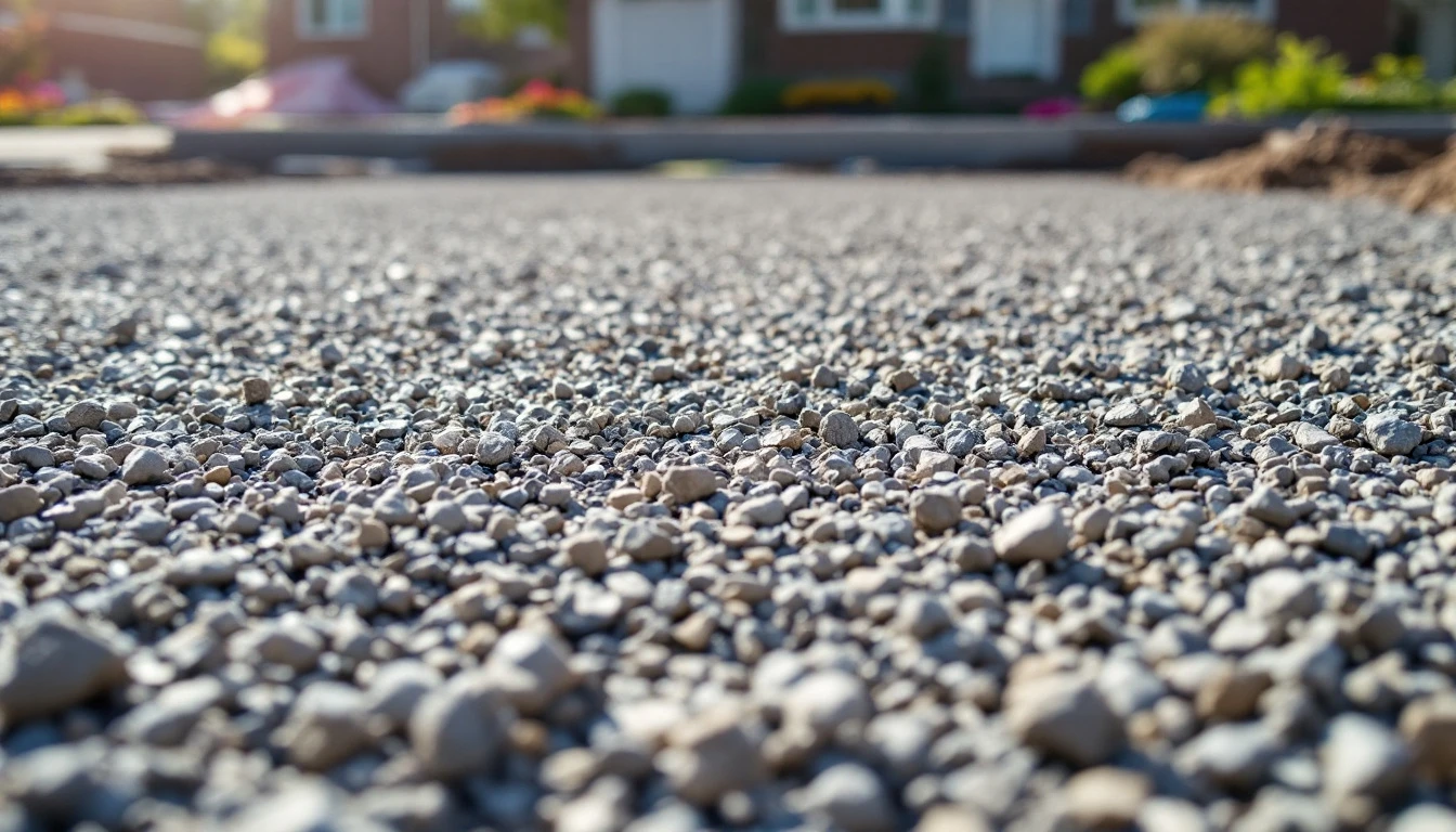 Compacted gravel base formed and ready for a new slab