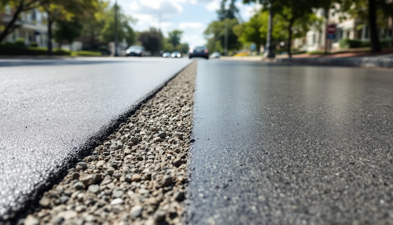 Drive partly resurfaced with smooth fresh concrete beside old finish