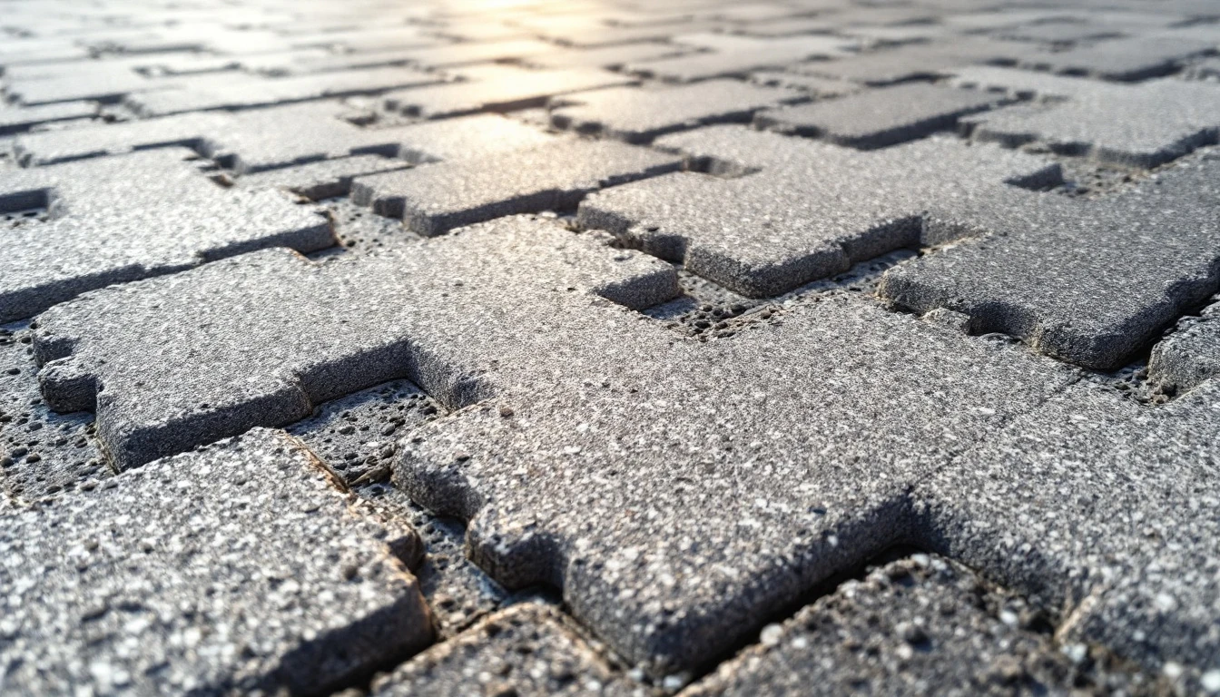 Interlocking rubber paver tiles with speckled recycled surface texture