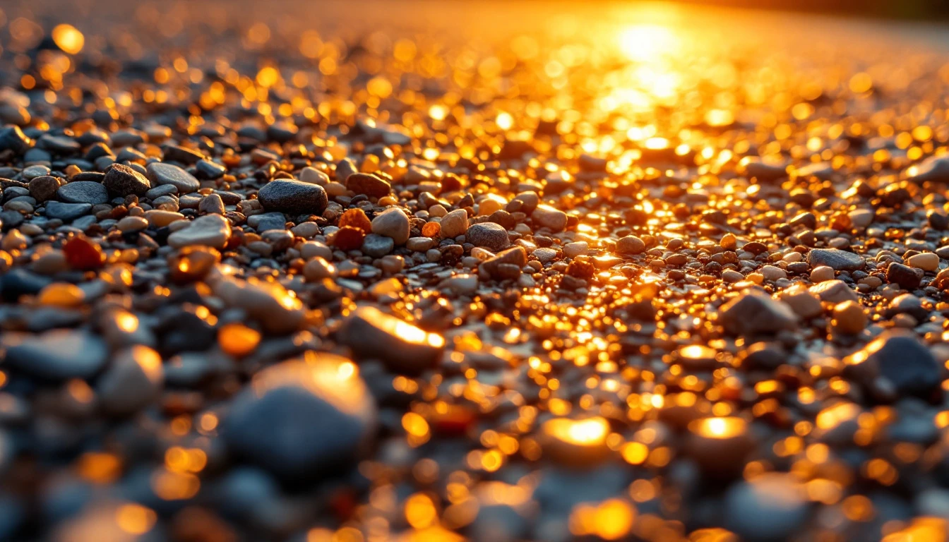 Smooth resin bound surface of warm mixed aggregate stones