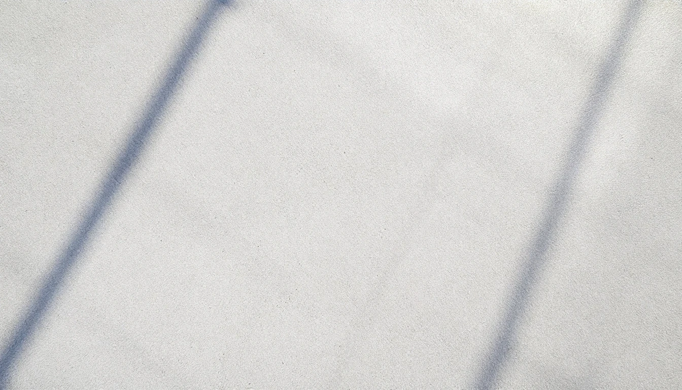 Smooth finished concrete slab texture in bright midday sunlight