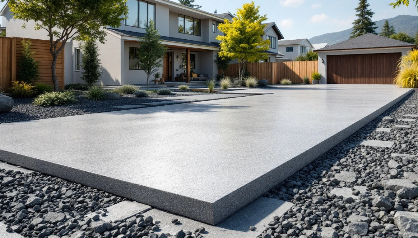 Thick edged concrete apron slab ready to handle heavy loads