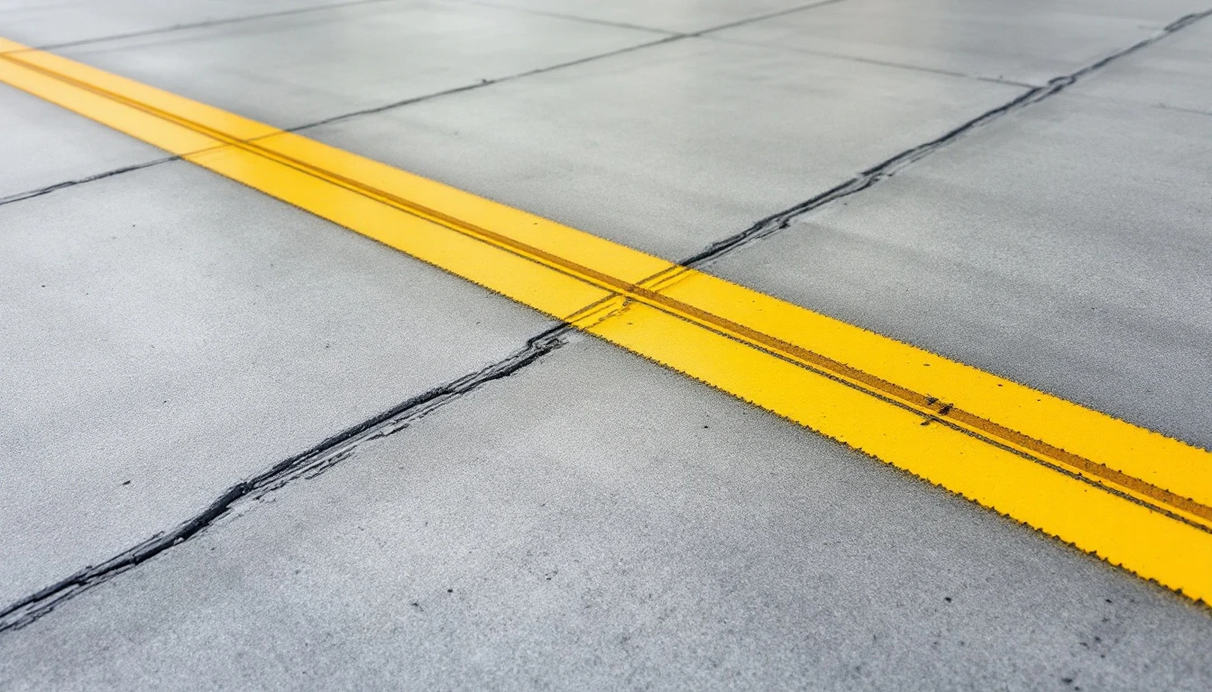 Thin concrete overlay with clean sawn control lines